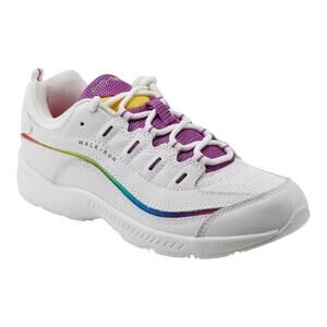 Easy Spirit Women's Romy Lightweight Easy On Walking Sneakers White Multi Size 8